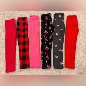 Cat & Jack Floral and Gray Leggings Set